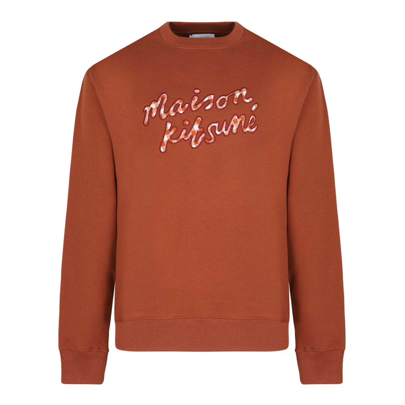 PECAN 브라운 HANDWRITING GINGHAM 스웨트 셔츠